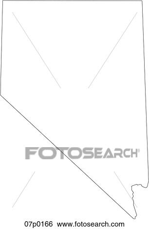 Clip Art - nevada map. Fotosearch