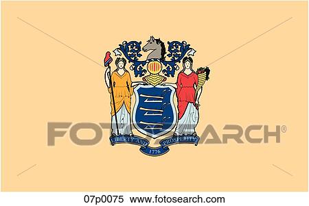 new jersey flag View Large Clip Art Graphic Clipart - new jersey flag. Fotosearch