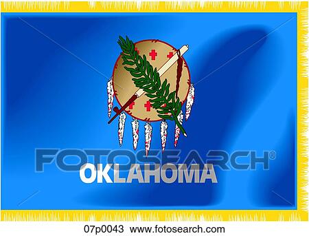 oklahoma flag shade View Large Clip Art Graphic Clipart - oklahoma flag shade. Fotosearch