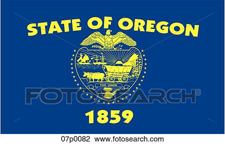 oregon flag View Large Clip Art Graphic Clipart - oregon flag. Fotosearch