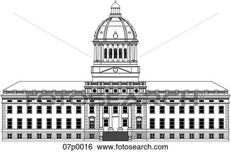 Clip Art - south dakota capitol. Fotosearch