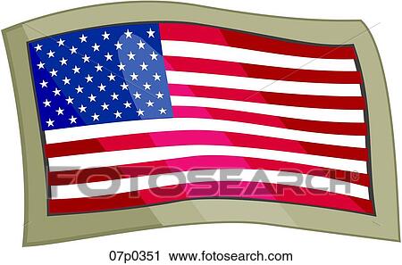 us flg embroidered 2 View Large Clip Art Graphic Clipart - us flg embroidered 2. Fotosearch
