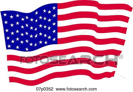 us furling flag View Large Clip Art Graphic Clipart - us furling flag. Fotosearch