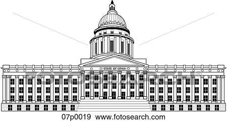 Clip Art - utah capitol. Fotosearch