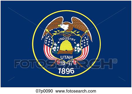 utah flag View Large Clip Art Graphic Clipart - utah flag. Fotosearch