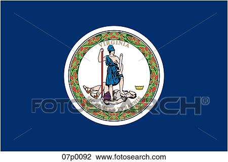 virginia flag View Large Clip Art Graphic Clipart - virginia flag. Fotosearch