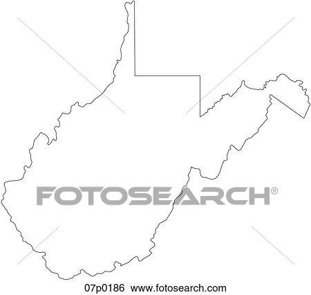 west virginia map View Large Clip Art Graphic Clip Art - west virginia map. Fotosearch