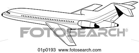 727 side view View Large Clip Art Graphic Clipart - 727 side view. Fotosearch