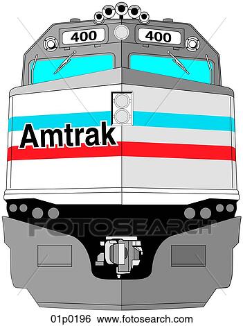 amtrak front View Large Clip Art Graphic Clip Art - amtrak front. Fotosearch