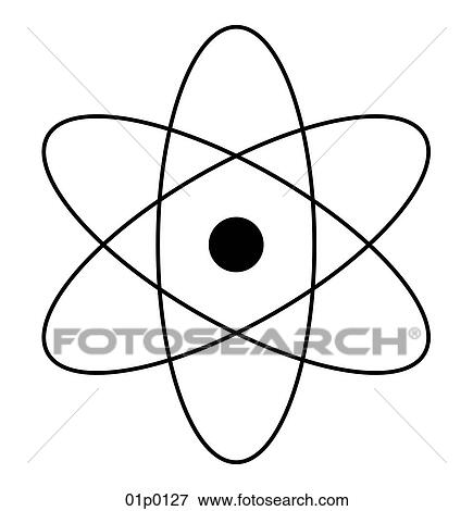 Clip Art - atom. Fotosearch