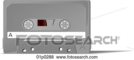 Clip Art - audio cassette. Fotosearch