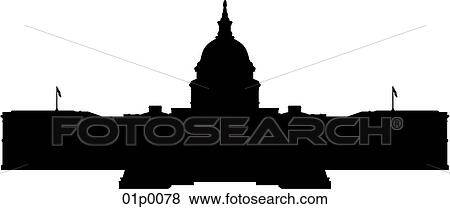capitol silhouette View Large Clip Art Graphic Clip Art - capitol silhouette. Fotosearch