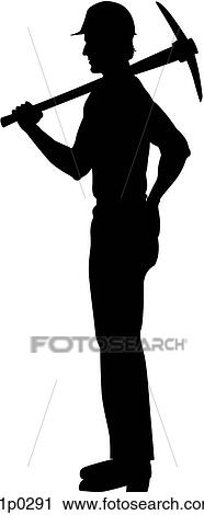 coal miner View Large Clip Art Graphic Clipart - coal miner. Fotosearch