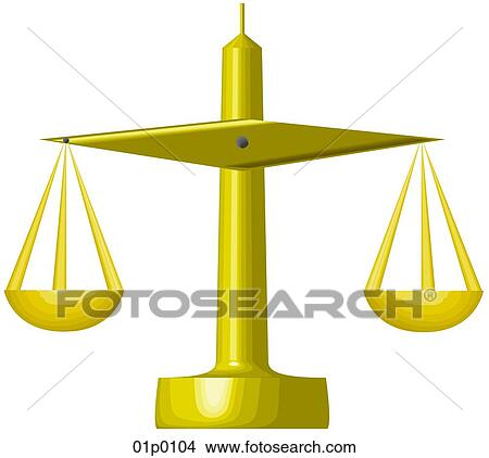 Clipart - commerce scales. Fotosearch