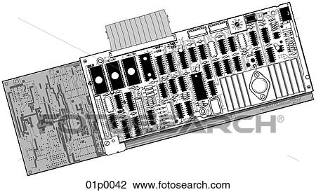 computer card View Large Clip Art Graphic Clipart - computer card. Fotosearch