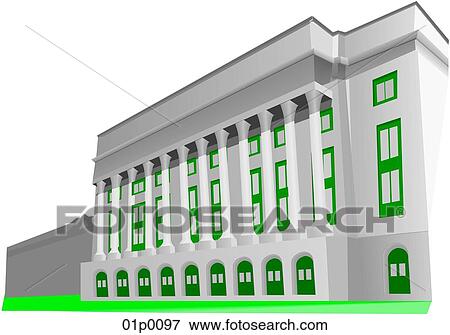 Clip Art - dept of agriculture bldg. Fotosearch