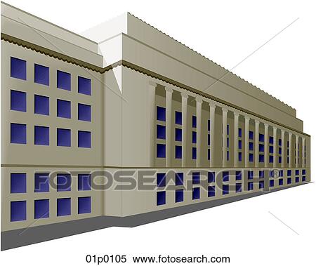 Clipart - dept of commerce bldg. Fotosearch