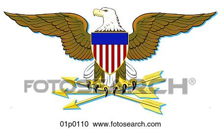 Clipart - dod eagle. Fotosearch