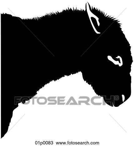 Clipart - donkey 2. Fotosearch