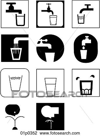Clipart - drinking fountain. Fotosearch