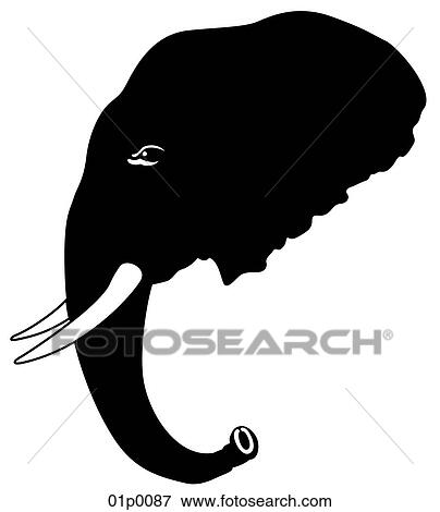 Clip Art - elephant 4. Fotosearch