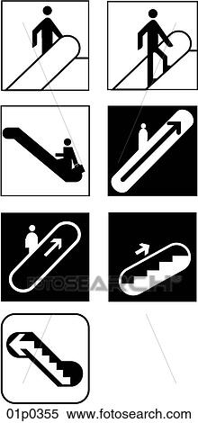 escalator up View Large Clip Art Graphic Clipart - escalator up. Fotosearch