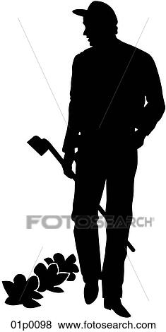 Clip Art - farmer. Fotosearch