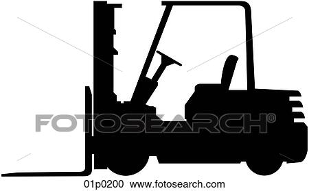 forklift View Large Clip Art Graphic Clipart - forklift. Fotosearch