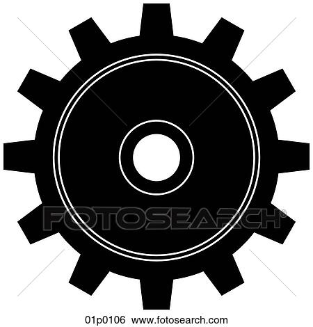 gear View Large Clip Art Graphic Clip Art - gear. Fotosearch