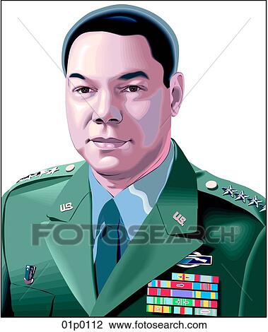 general powell View Large Clip Art Graphic Clipart - general powell. Fotosearch