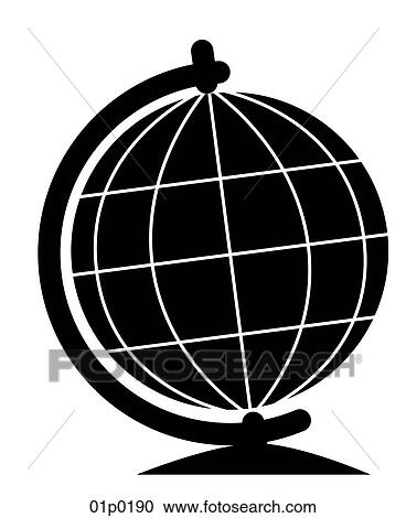 globe pedestal View Large Clip Art Graphic Clipart - globe pedestal. Fotosearch