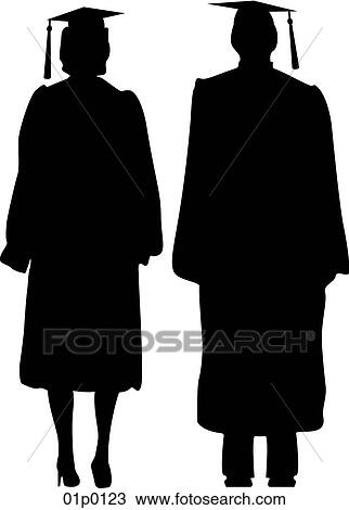 graduates View Large Clip Art Graphic Clipart - graduates. Fotosearch