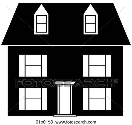 house View Large Clip Art Graphic Clip Art - house. Fotosearch