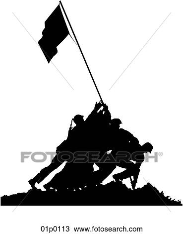 iwo jima View Large Clip Art Graphic Clipart - iwo jima. Fotosearch