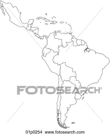 latin america - political View Large Clip Art Graphic Clipart - latin america - political. Fotosearch