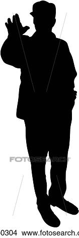 man stopping View Large Clip Art Graphic Clipart - man stopping. Fotosearch