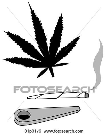 Marijuana Clip Art | 01p0179 | Fotosearch