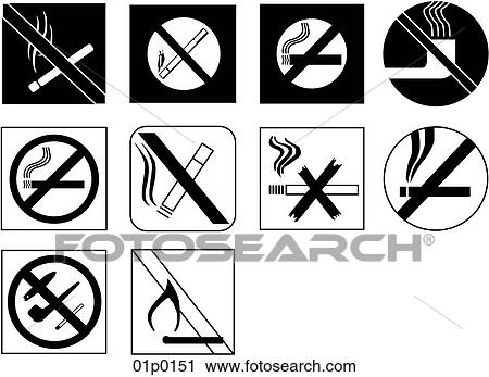 no smoking View Large Clip Art Graphic Clipart - no smoking. Fotosearch