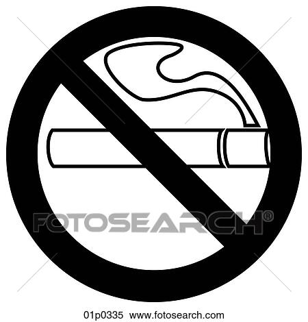 no smoking sign View Large Clip Art Graphic Clipart - no smoking sign. Fotosearch