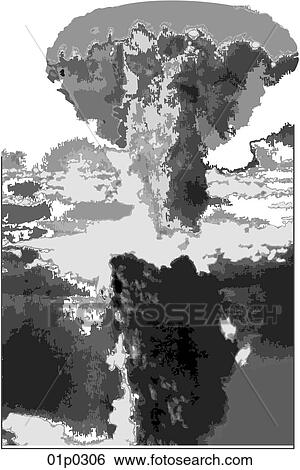 Clip Art - nuclear explosion. Fotosearch