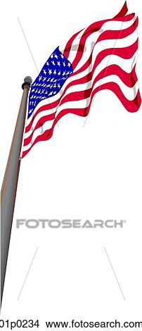 Clipart - old glory. Fotosearch