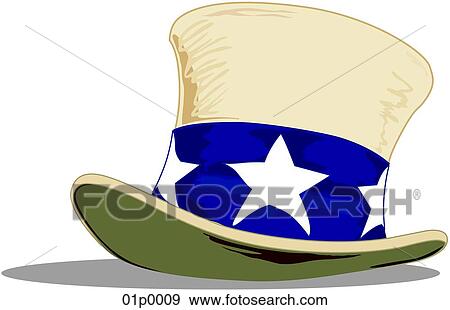 Clip Art - patriotic hat. Fotosearch