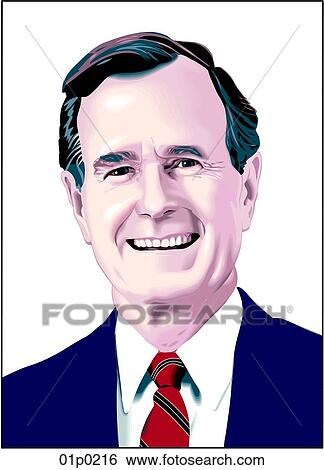 president bush View Large Clip Art Graphic Clip Art - president bush. Fotosearch
