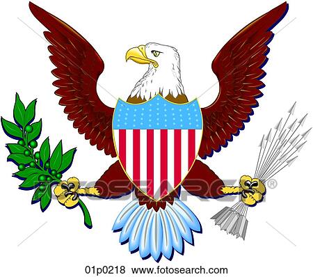 Clip Art - presidential eagle. Fotosearch