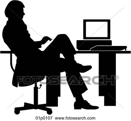 Clip Art - stock broker. Fotosearch