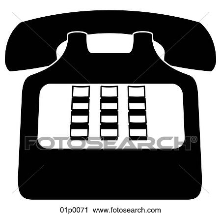 Clipart - telephone. Fotosearch