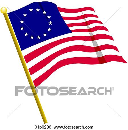 Clip Art - thirteen stars. Fotosearch