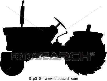 tractor View Large Clip Art Graphic Clipart - tractor. Fotosearch