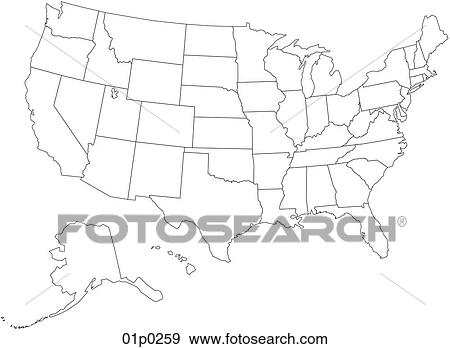 us map flat View Large Clip Art Graphic Clip Art - us map flat. Fotosearch