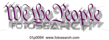 we the people View Large Clip Art Graphic Clipart - we the people. Fotosearch